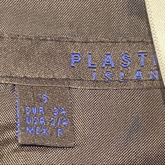 Plastic Island Black Rose Dress Size Small - Picture 5 of 14